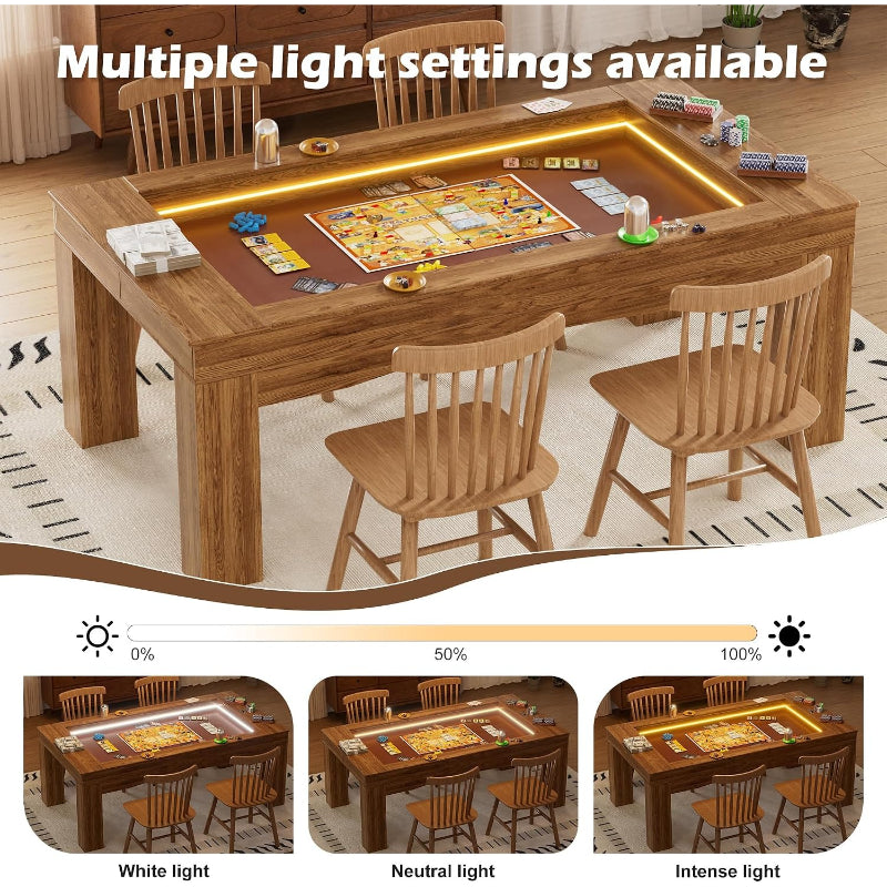 LED Removable Top DND Game Table