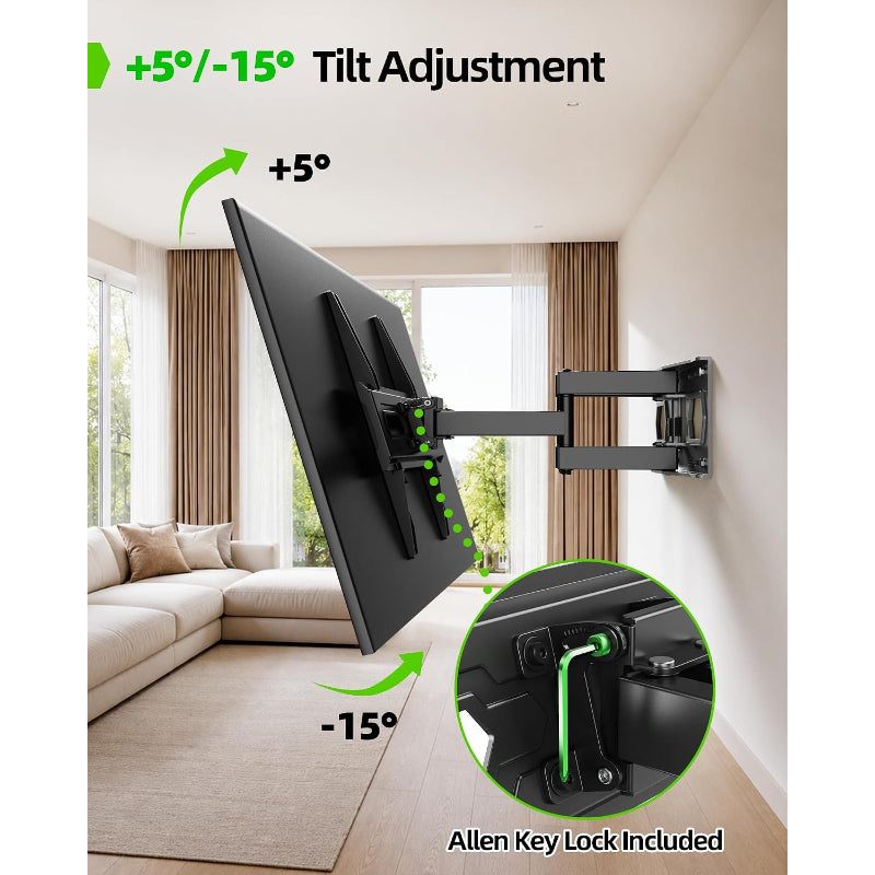 Dual-Arm Full Motion TV Wall Mount