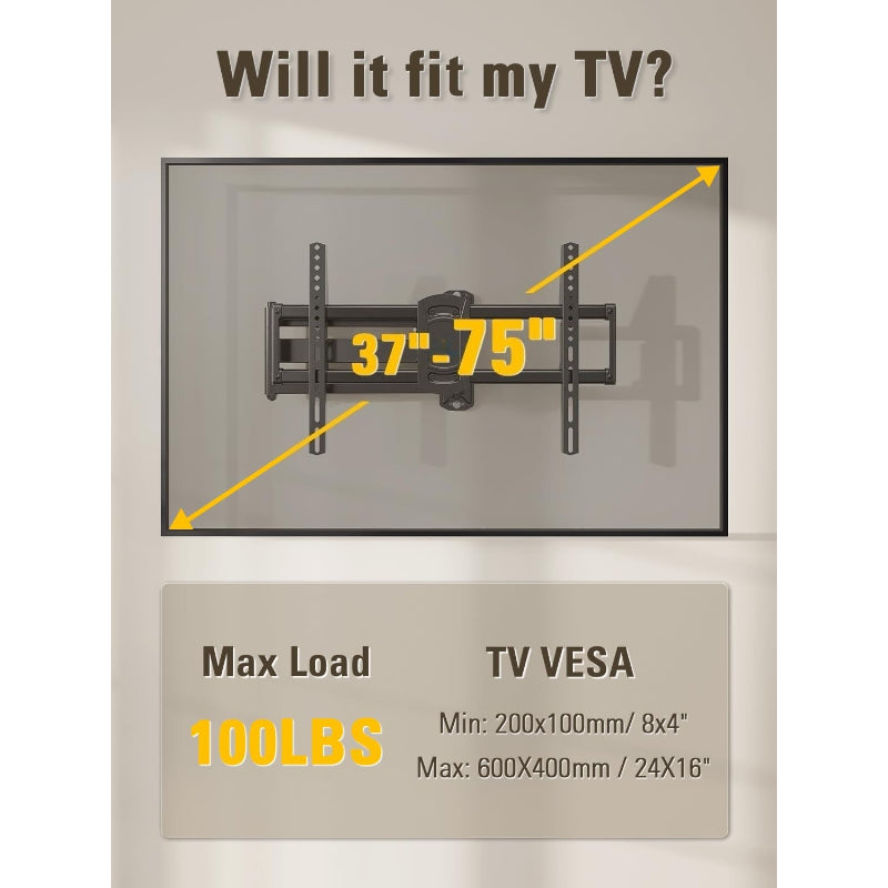 Corner Long Arm TV Wall Mount