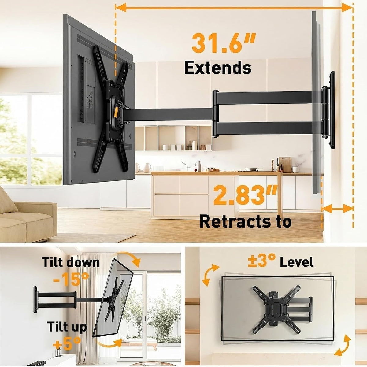 Long Arm TV Wall Mount
