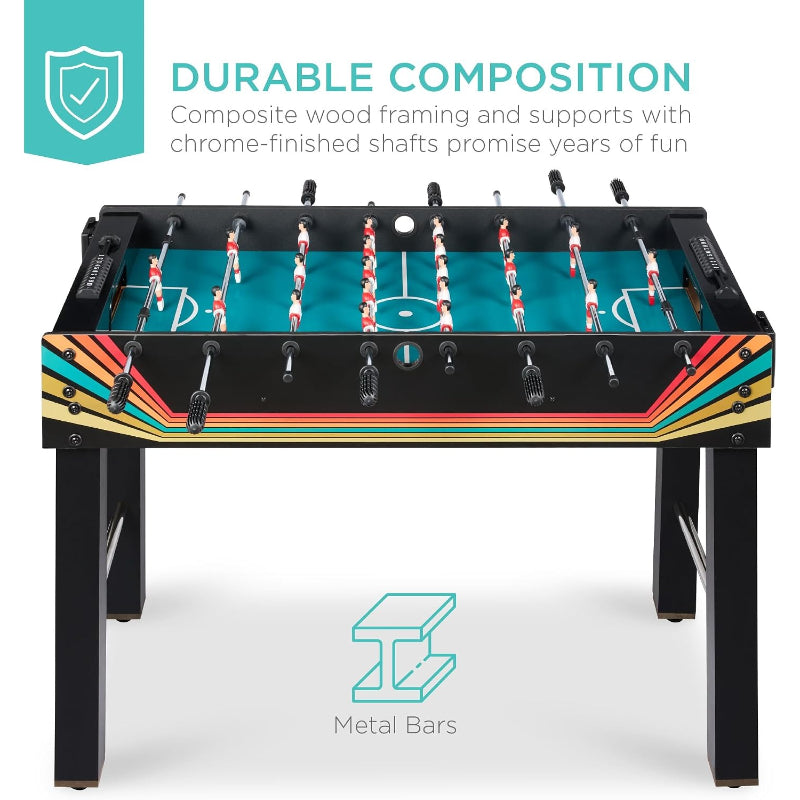 Game Room Foosball Table with Cup Holders