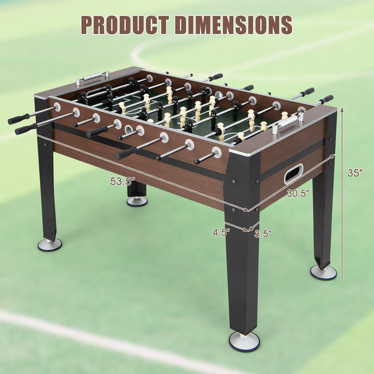 54" Wood Full Size Foosball Table