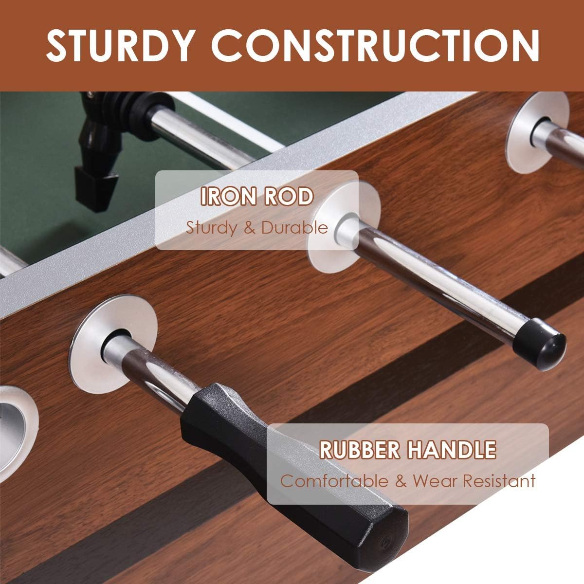 54" Wood Full Size Foosball Table