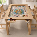 Oak Removable Top Board Game Table