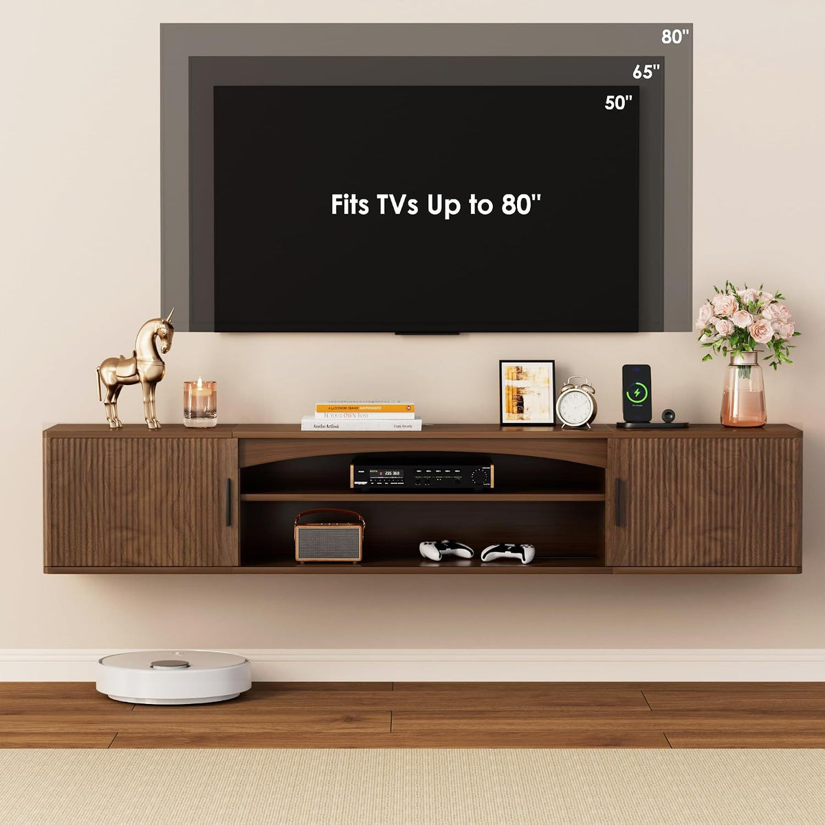 63" Floating TV Console