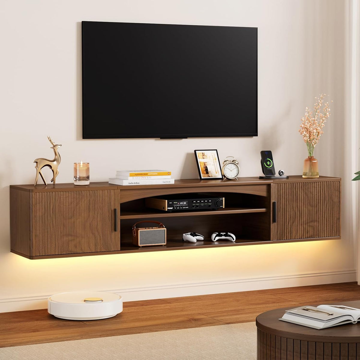 63" Floating TV Console