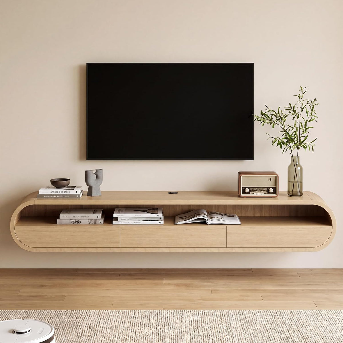 78.75" Wall Mount Floating TV Stand