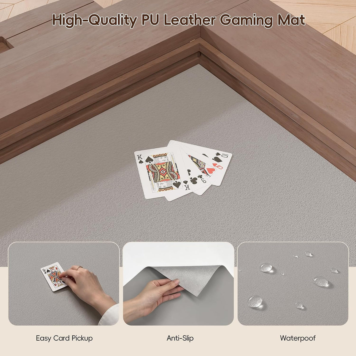 Walnut Removable Top Game Table