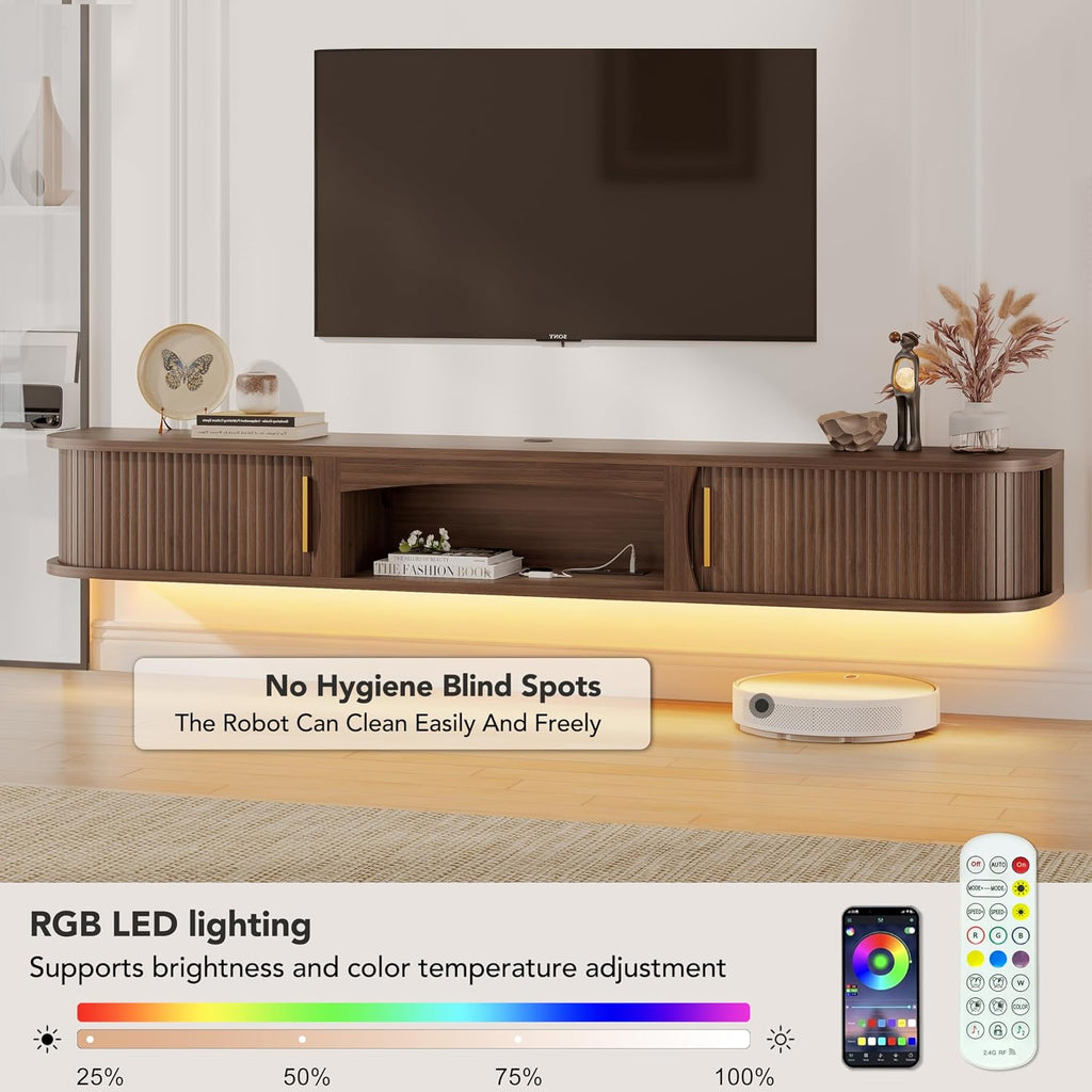 70" Floating LED TV Stand