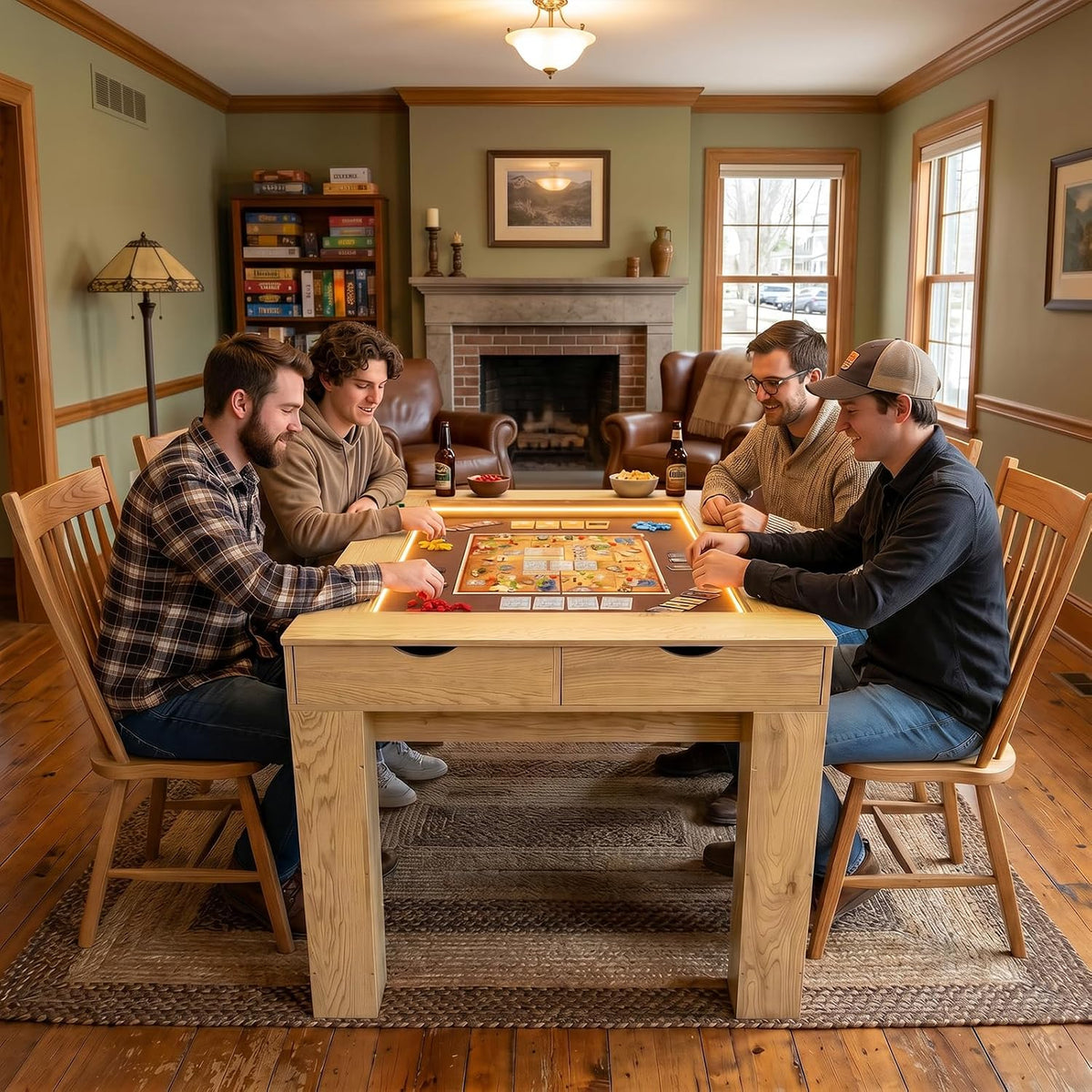 2-in-1 Gaming Dining Board Game Table