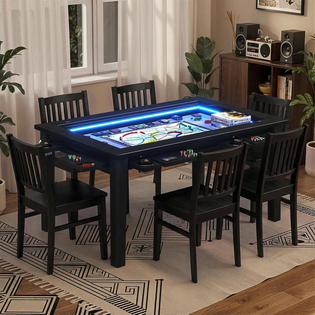 LED Removable Top Game Dining Table