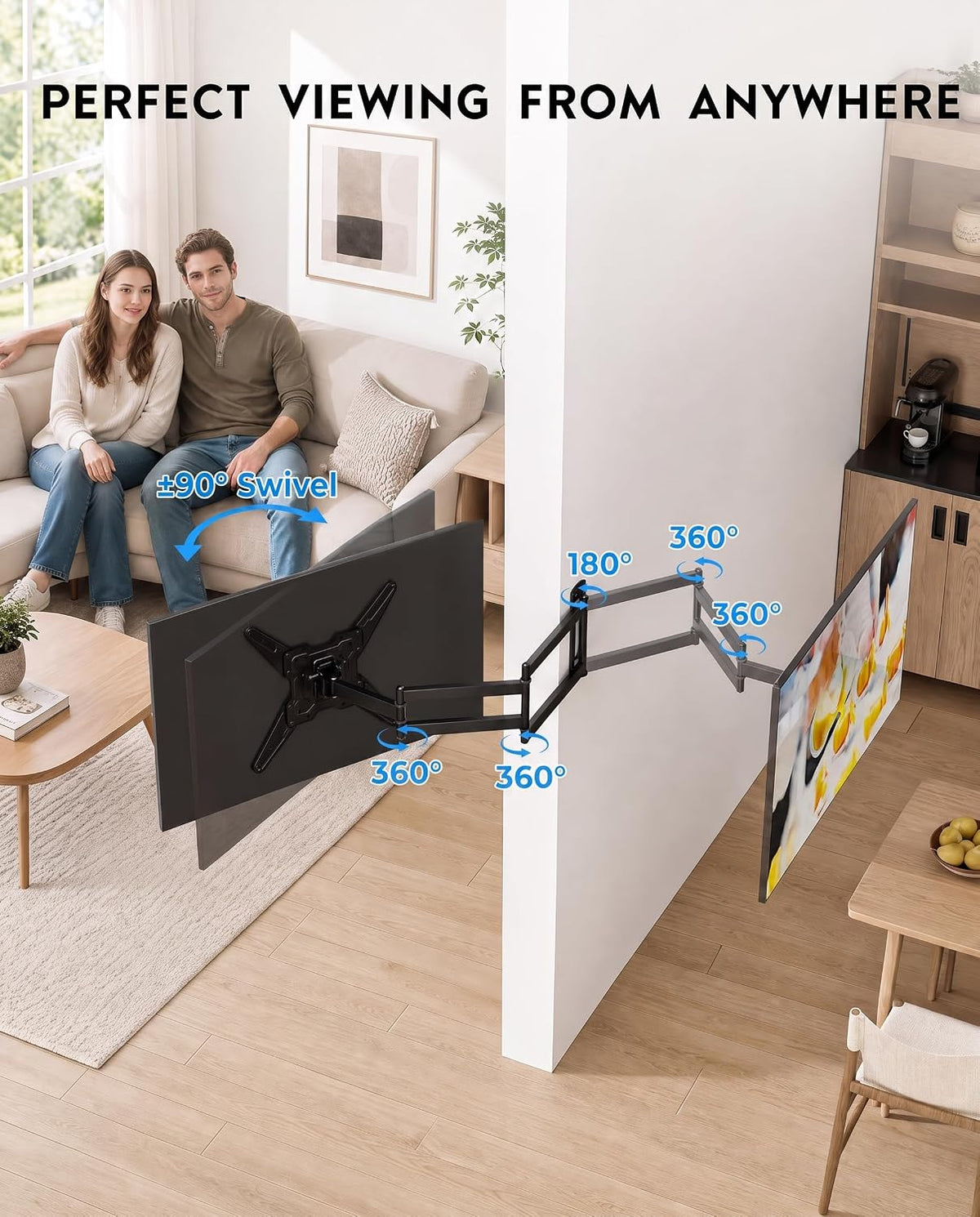 37.4" Extension Long Arm TV Mount