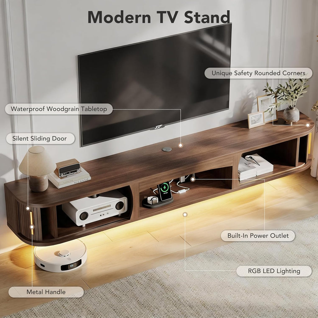 70" Floating LED TV Stand