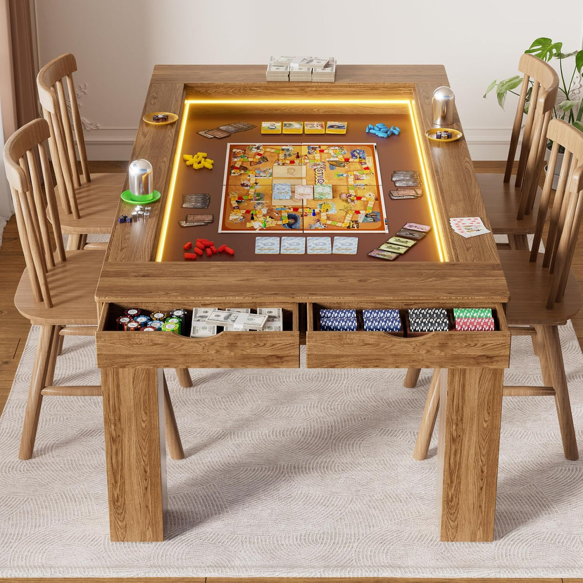 LED Removable Top DND Game Table