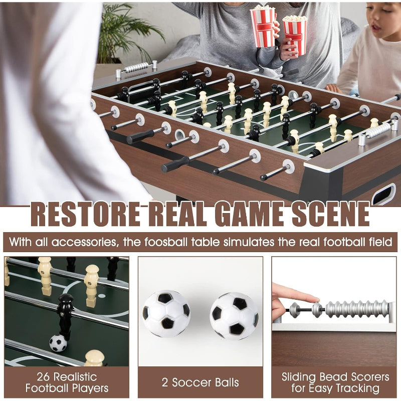 54" Wood Full Size Foosball Table