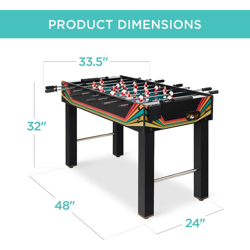 Game Room Foosball Table with Cup Holders